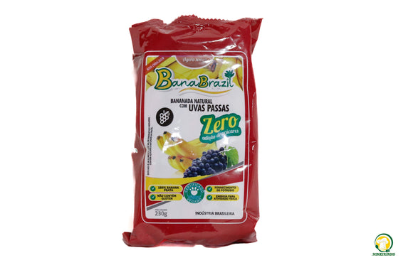 BANANADA COM UVA PASSAS BANABRAZIL 230G